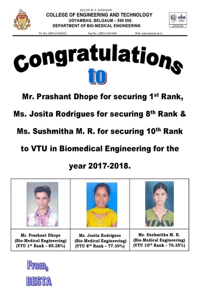 Read more about the article VTU rank holder 2018