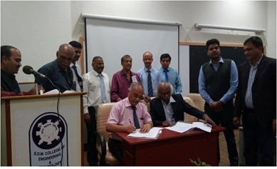 Read more about the article MoU Signed between KLE Dr.MSSCET & TATA Technologies Ltd.