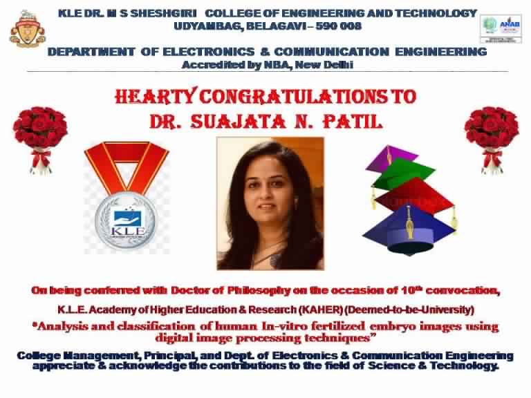 Read more about the article Ph.D. completion by Dr. Suajata Patil