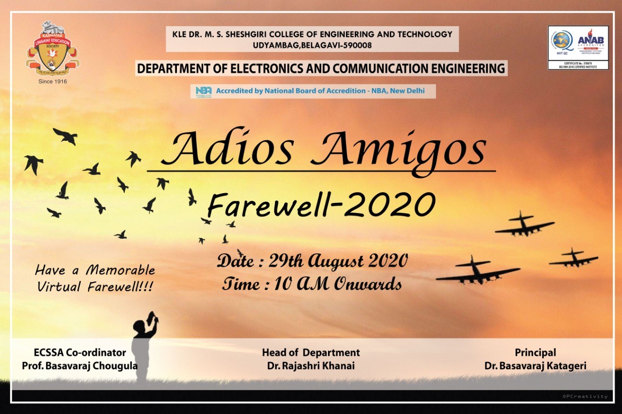 You are currently viewing Virtual Farewell “Adios Amigos” 2020