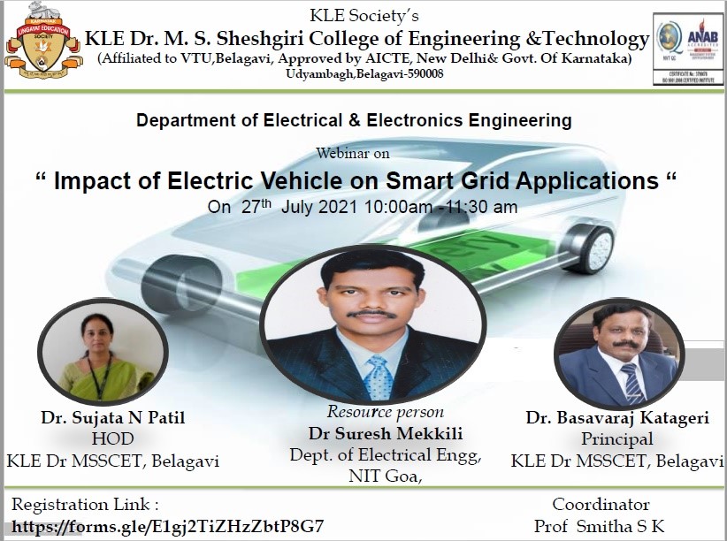 You are currently viewing Webinar on Impact of Electric Vehicles on smart grid applications