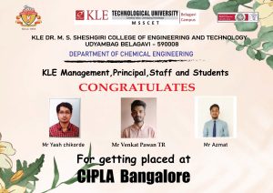 Read more about the article Placement at CIPLA,Bangalore